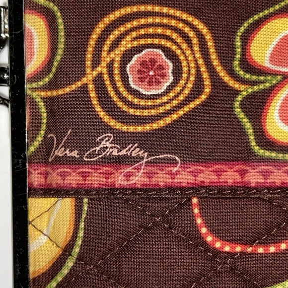 Vera Bradley Buttercup Opera Kiss‎ Lock Wallet Colorful HTF Quilted Embroidered - Picture 2 of 8